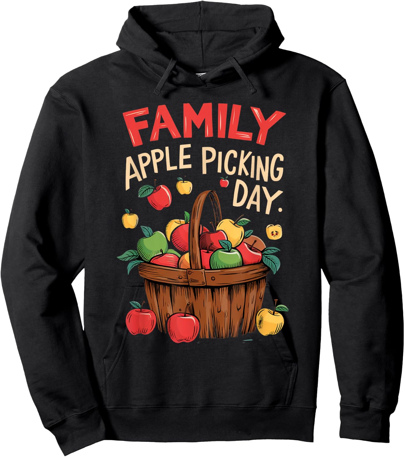 Matching Apple Harvest Fun Family Apple Picking Day Hoodie - Hoodie | Black