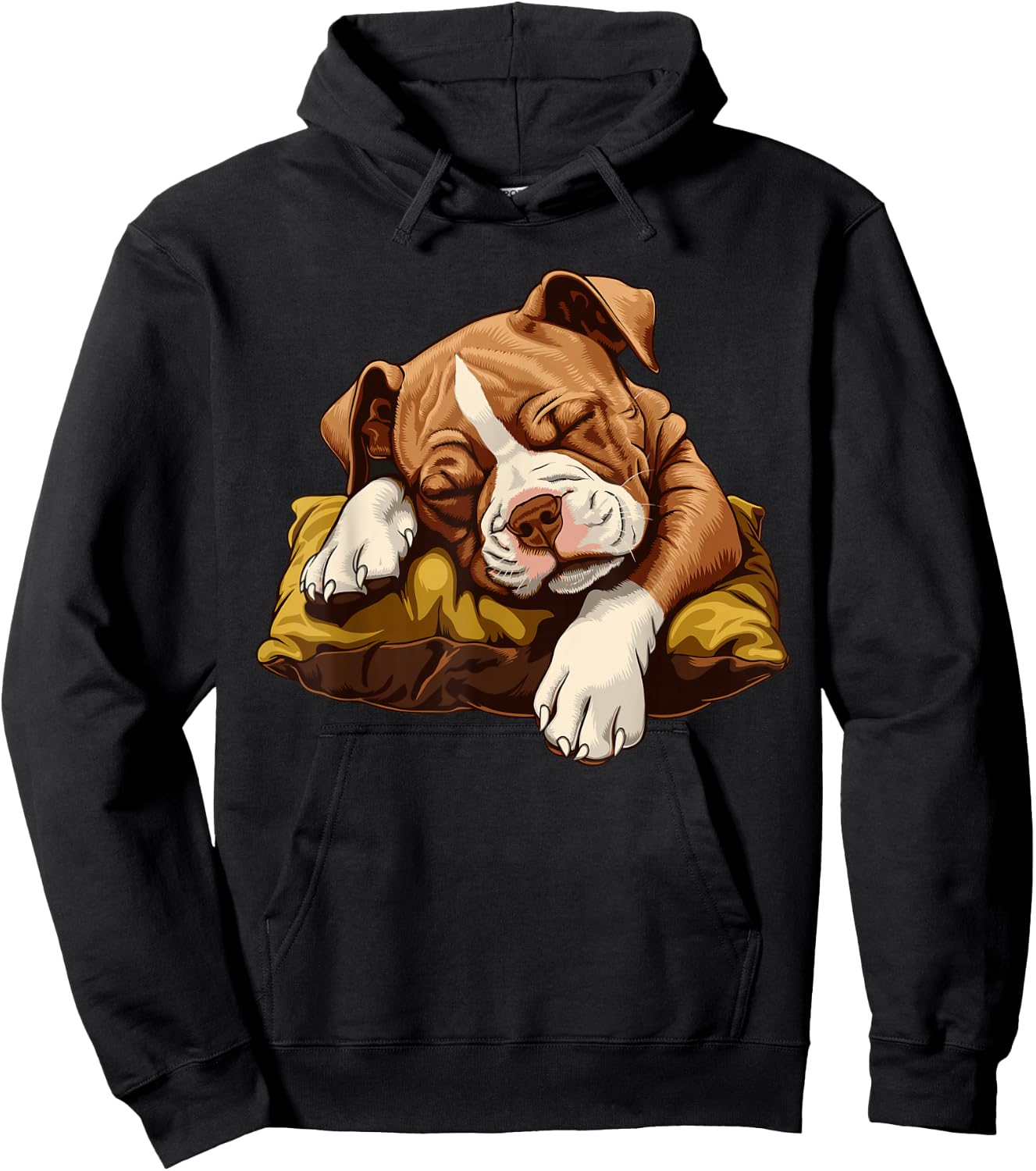Sleeping American Staffordshire Terrier Puppy Hoodie - Hoodie | Black