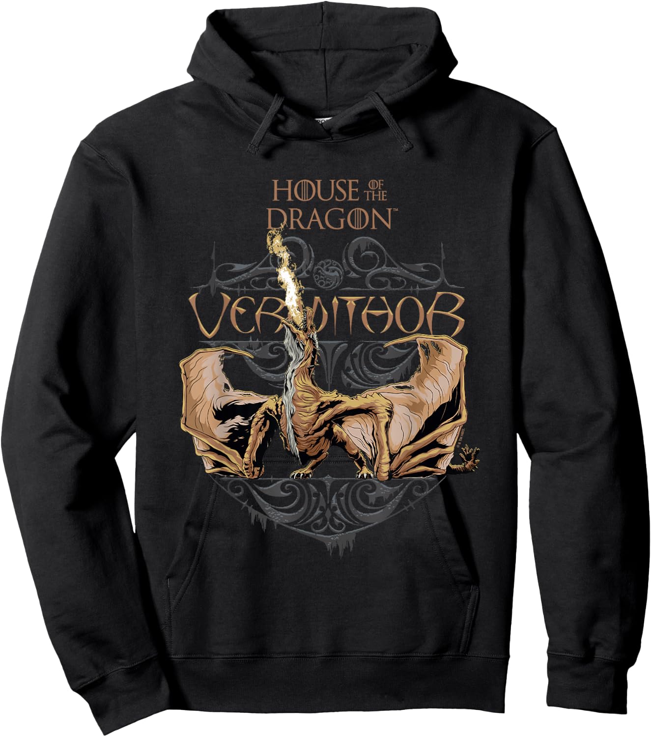 House of the Dragon Iconic Majestic Vermithor Chest Poster Hoodie - Hoodie | Black