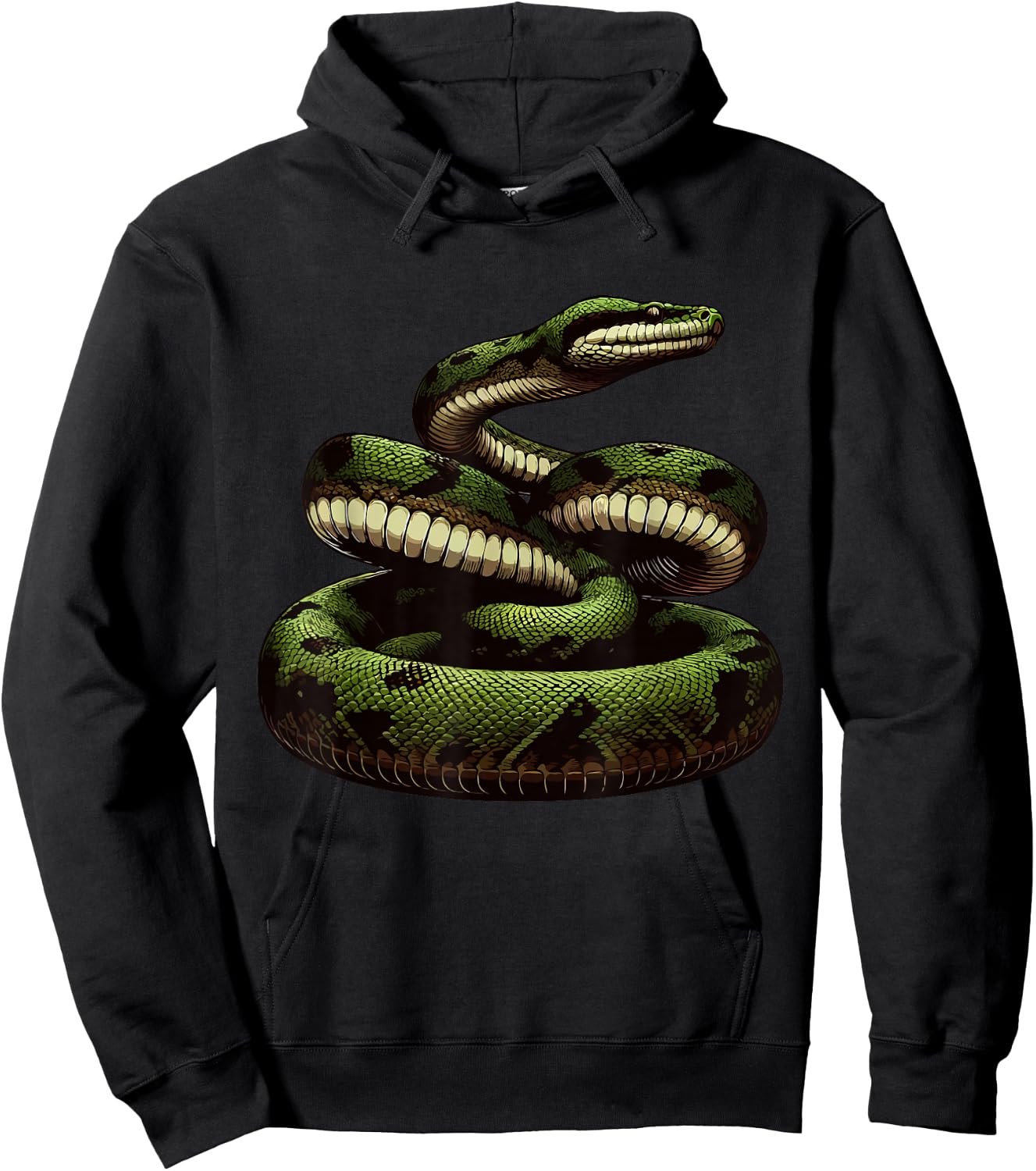 Rainforest Anaconda snake women boys girls kids Hoodie - Hoodie | Black