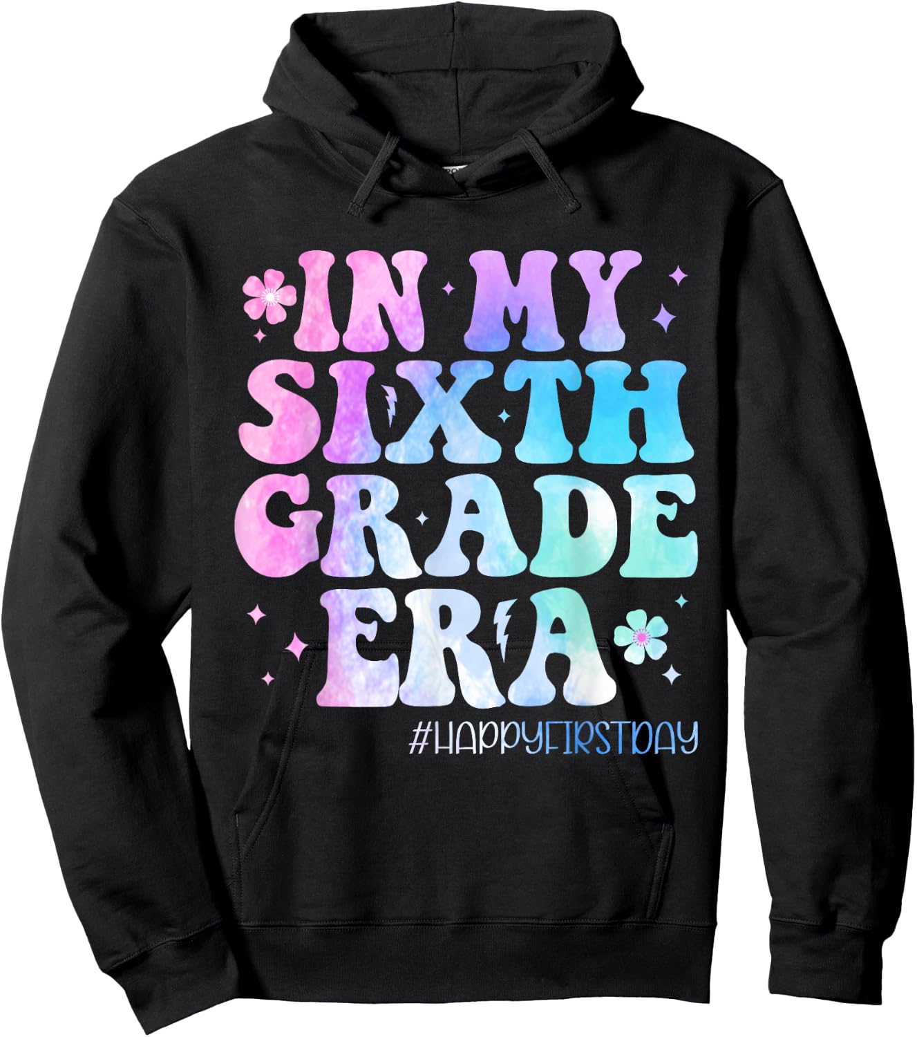 In My Sixth Grade Era Back to School 6th Grade Teachers Kids Hoodie - Hoodie | Black