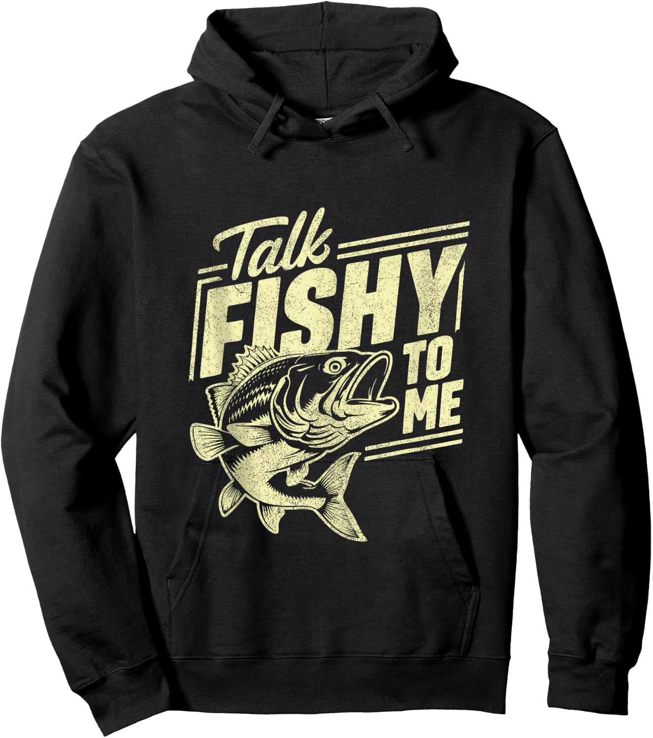 Talk Fishy to Me Fishing Hoodie - Hoodie | Black