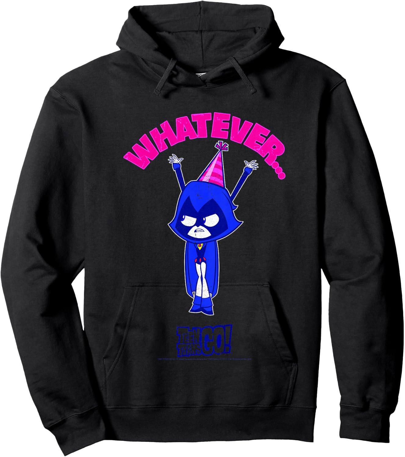 Kids DC Comics Teen Titans Go! Raven Whatever Party Portrait Hoodie - Hoodie | Black
