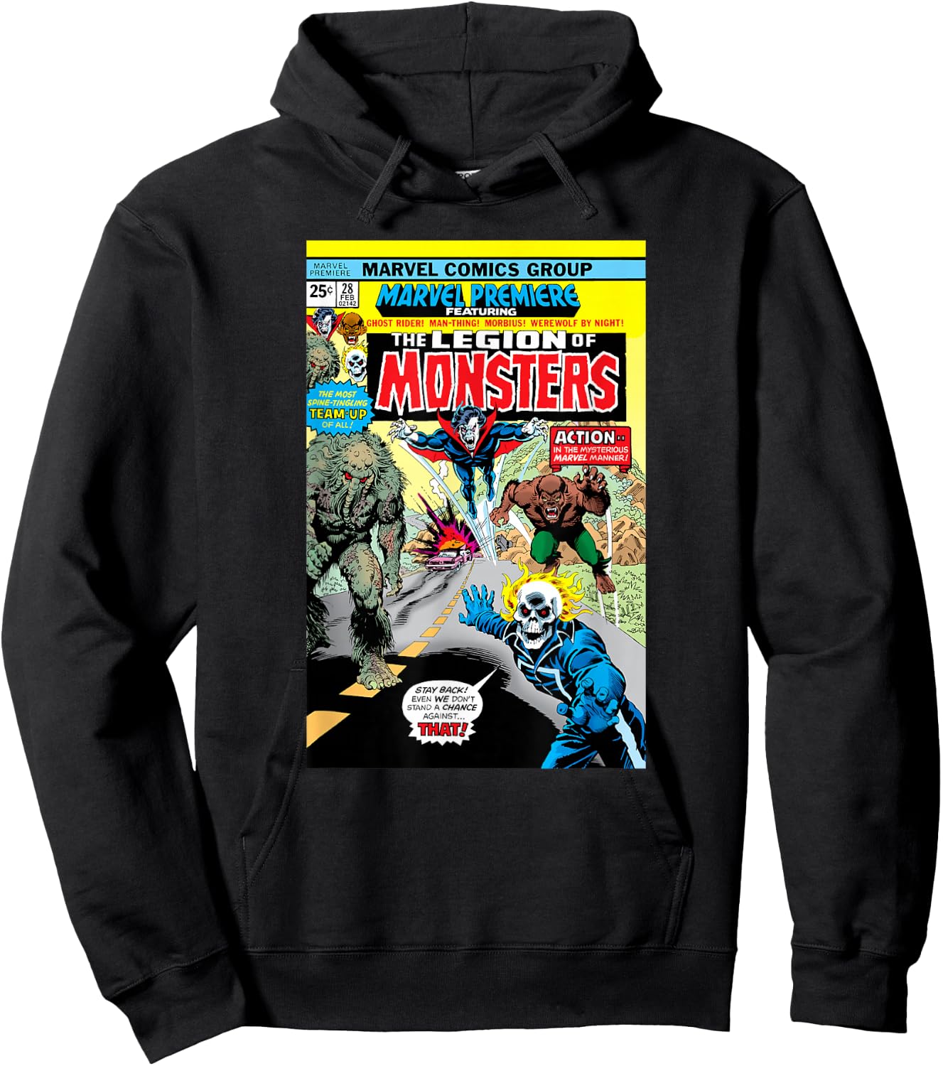 Marvel Legion of Monsters #28 Vintage Comic Cover Halloween Hoodie - Hoodie | Black