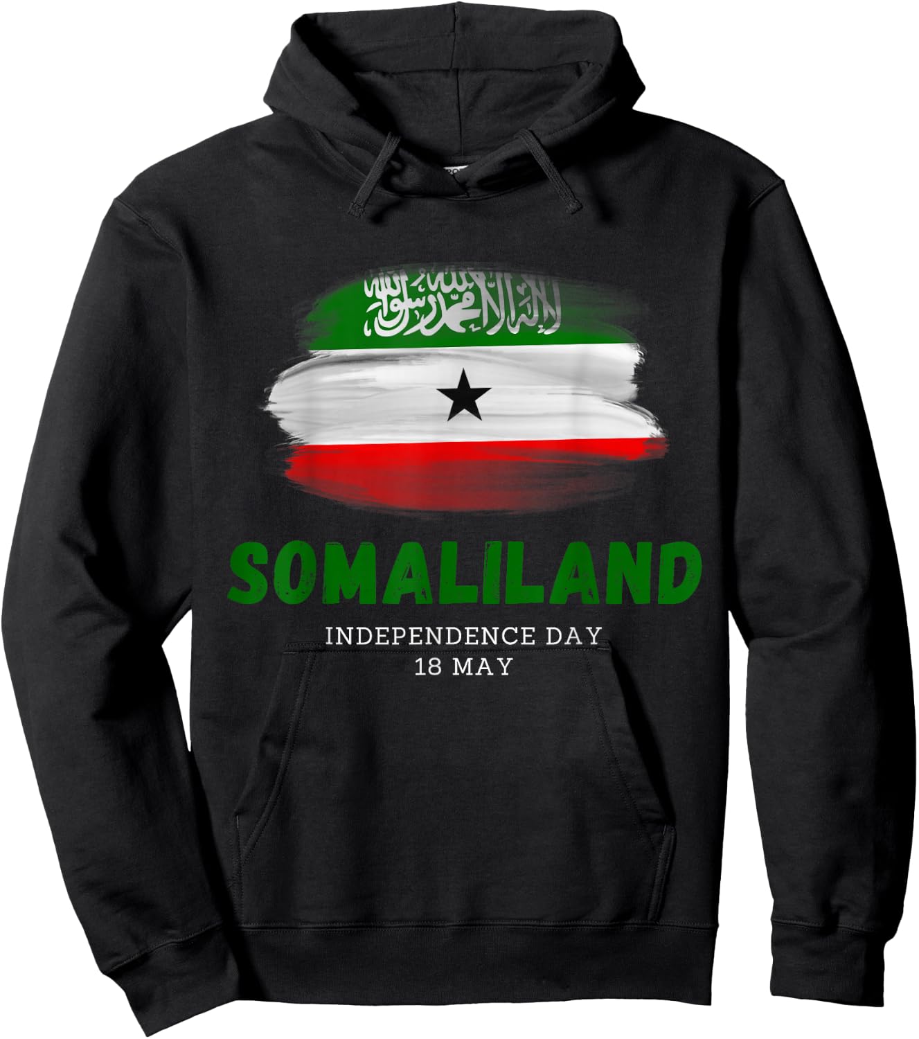 Somaliland Somalia Flag 18 May National Day Hoodie - Hoodie | Black