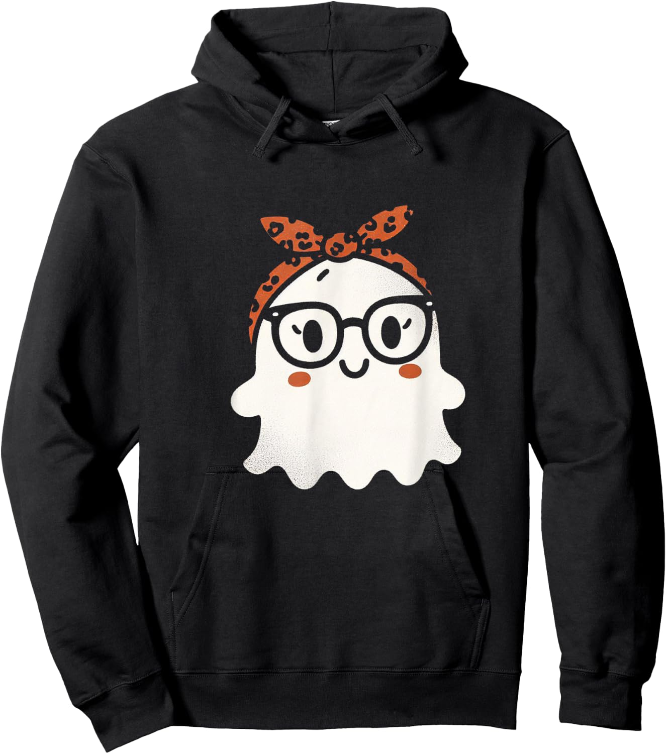 Halloween Ghost Glasses Cute Costume Girl Kids Toddler Hoodie - Hoodie | Black