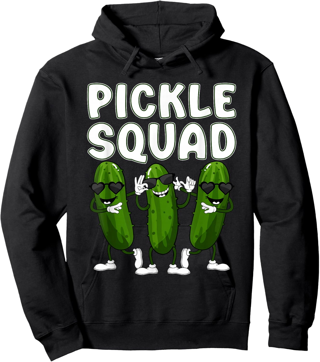 Pickle Squad Cucumber Pickle Lover Hoodie - Hoodie | Black