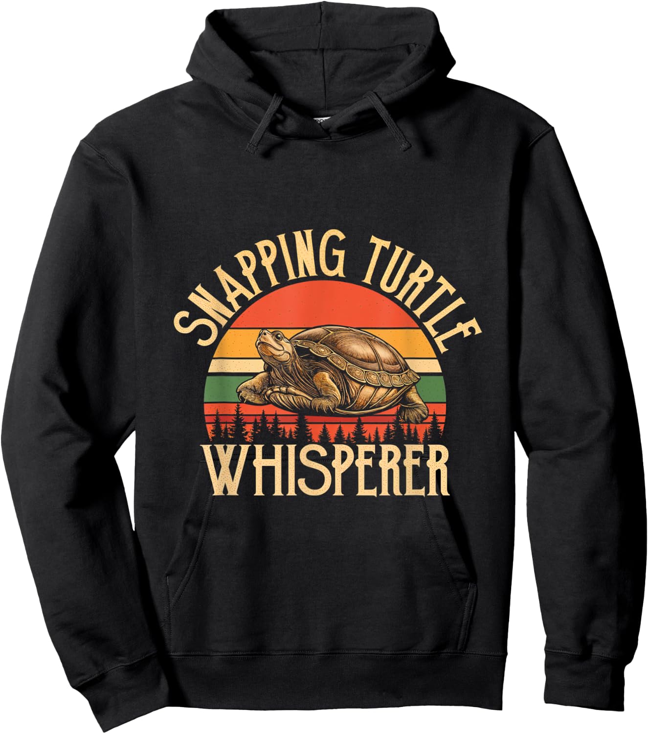 Snapping Turtle Whisperer Turtle Lover Reptile Nature Hoodie - Hoodie | Black