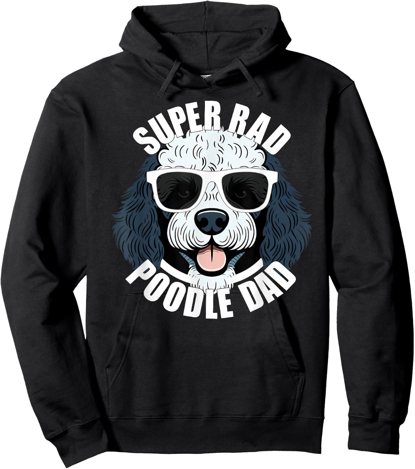 Poodle Dad Funny Father’s Day Parti Poodle Dog Dad Men’s Hoodie - Hoodie | Black