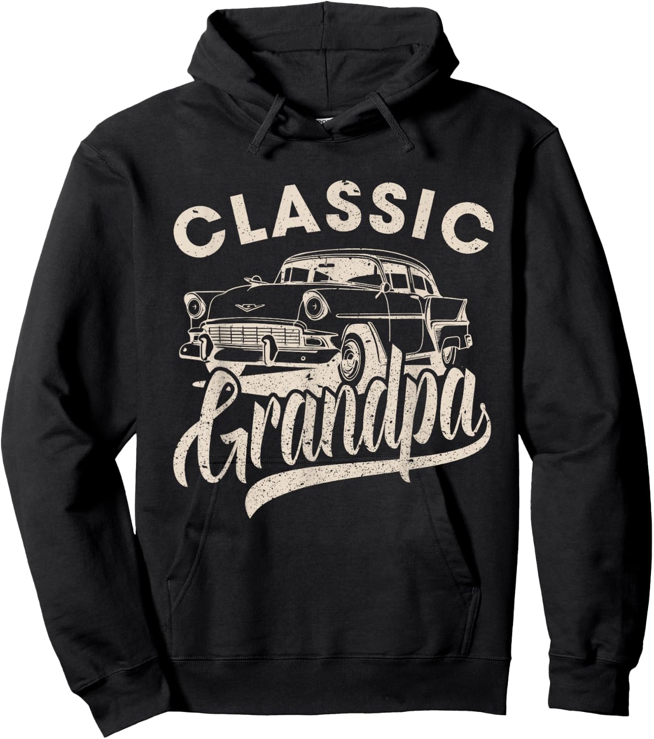 Classic Grandpa Funny Saying Car Lover Men Dad Papa Grandpa Hoodie - Hoodie | Black