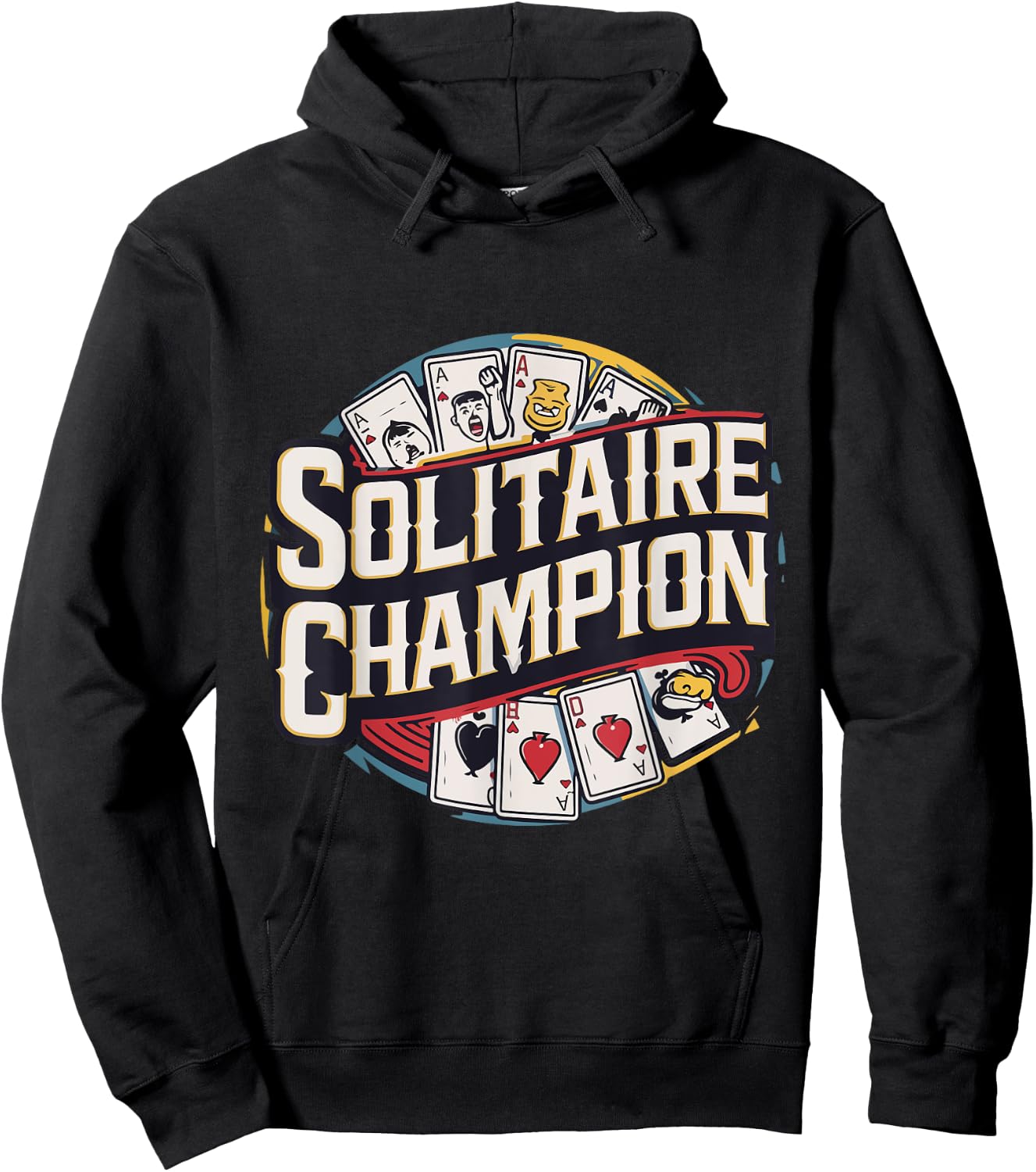 Solitaire Champion Card Games Hoodie - Hoodie | Black