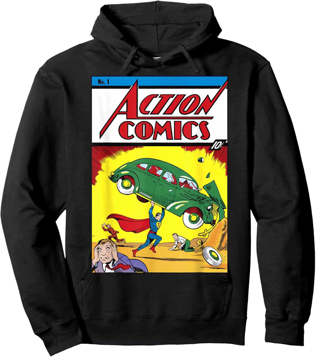 DC Comics Superman No.1 Comic Cover Hoodie - Hoodie | Black