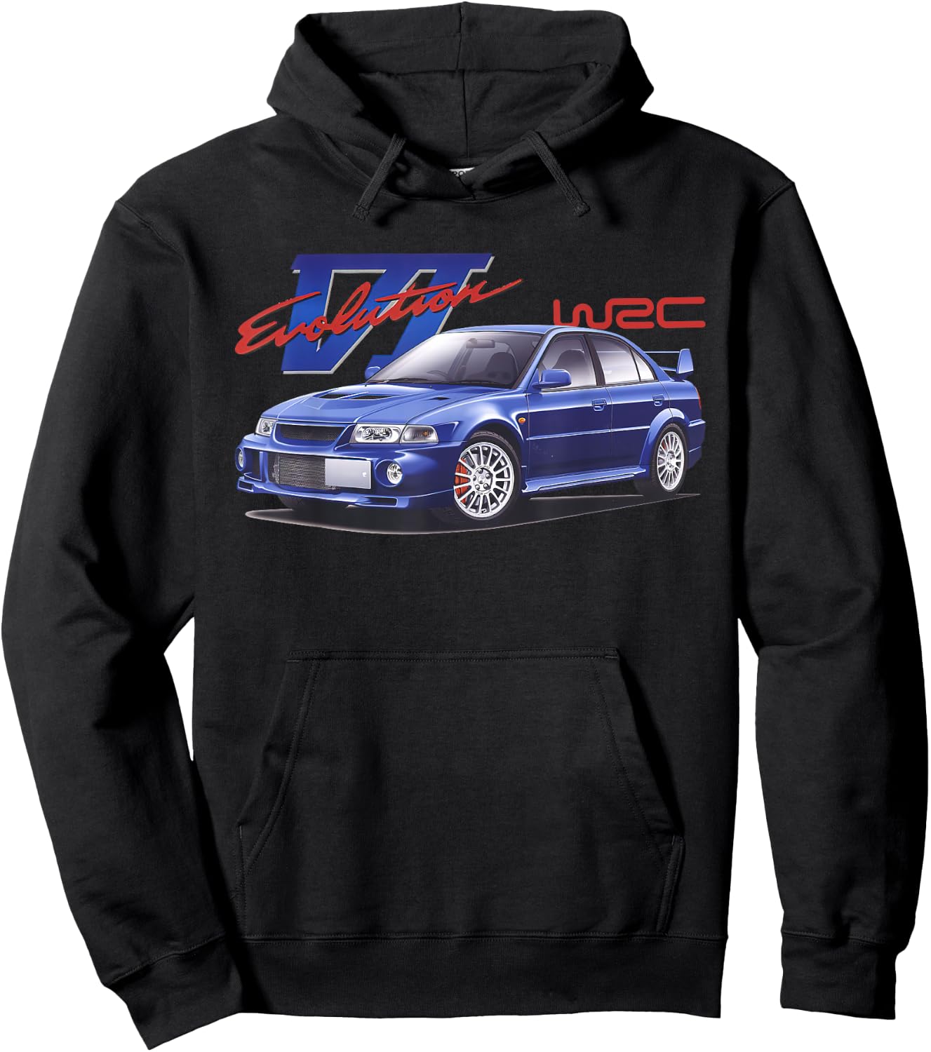 WRC Evo 6 World Rally Sports Car Hoodie - Hoodie | Black