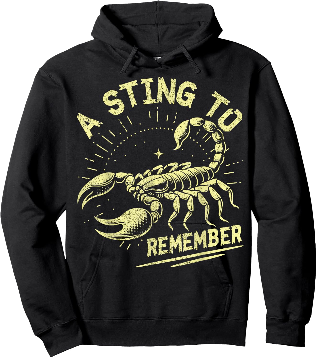 A Sting to Remember Scorpion Hoodie - Hoodie | Black