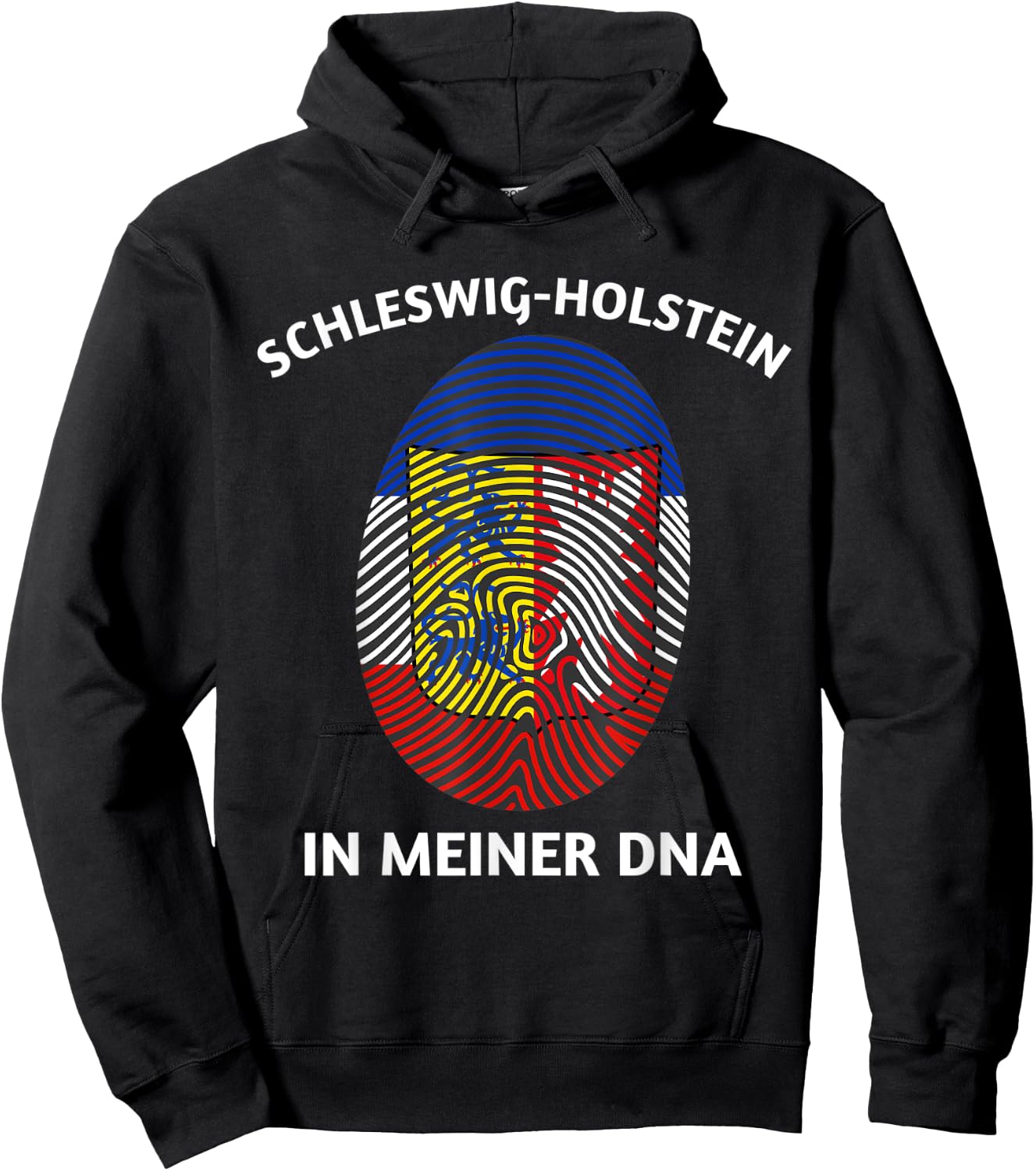 Schleswig-Holstein in Meine DNA Flag Fingerprint Hoodie - Hoodie | Black