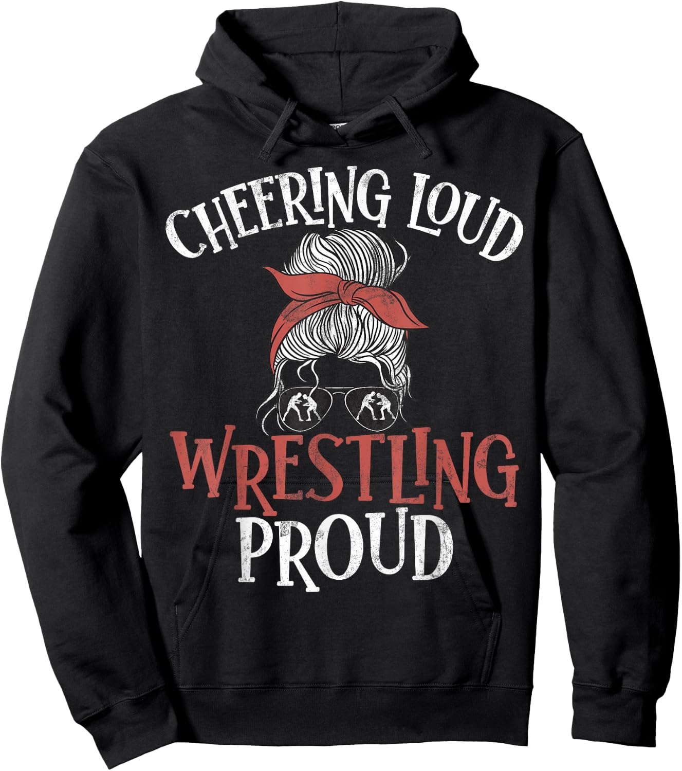 Wrestling Mom Wrestling Moms Hoodie - Hoodie | Black