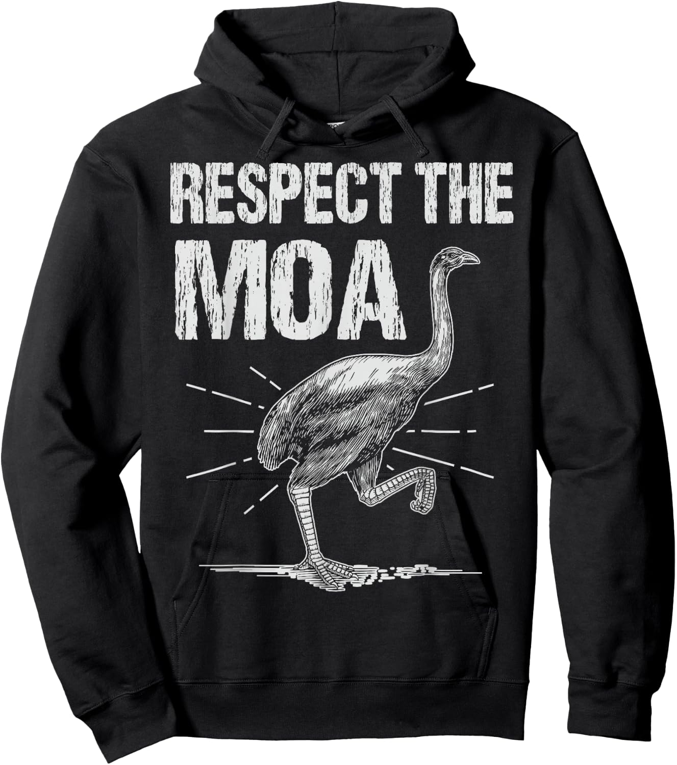 Moa Bird - Respect The Moa Hoodie - Hoodie | Black