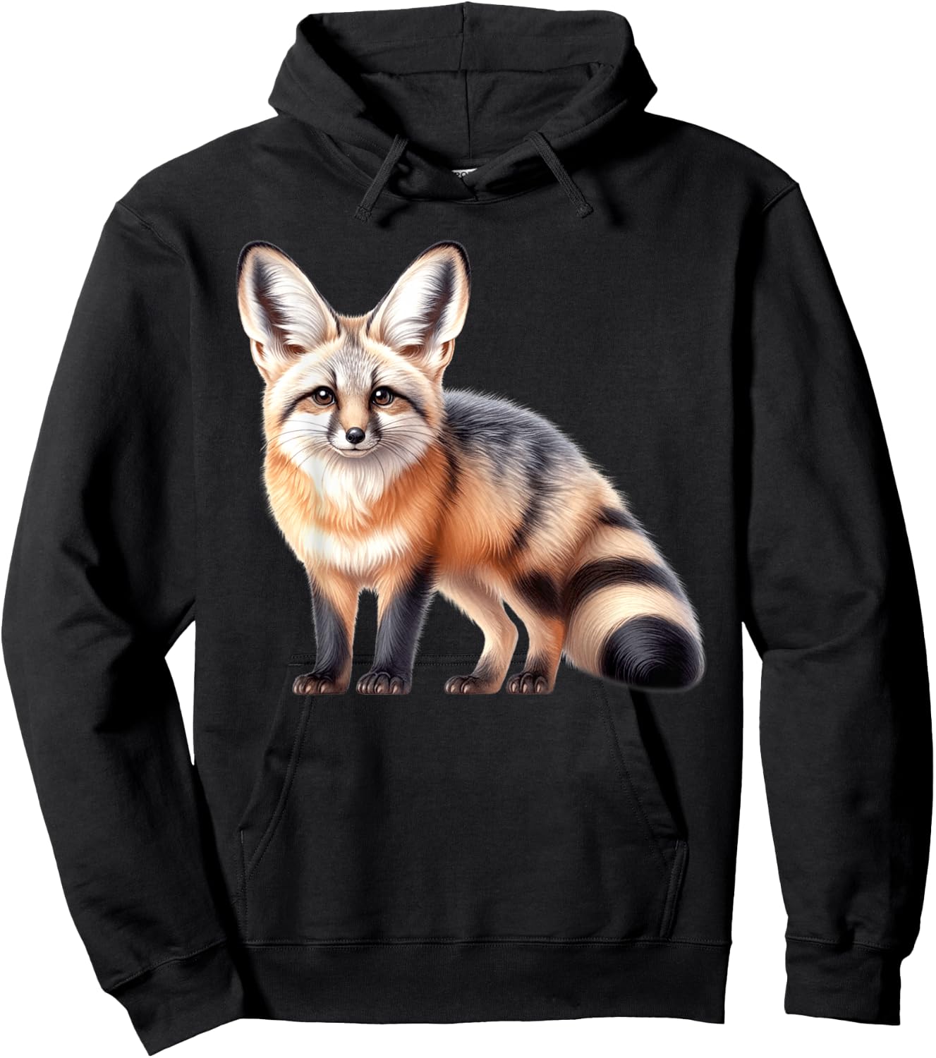Bat-Eared Fox Hoodie - Hoodie | Black