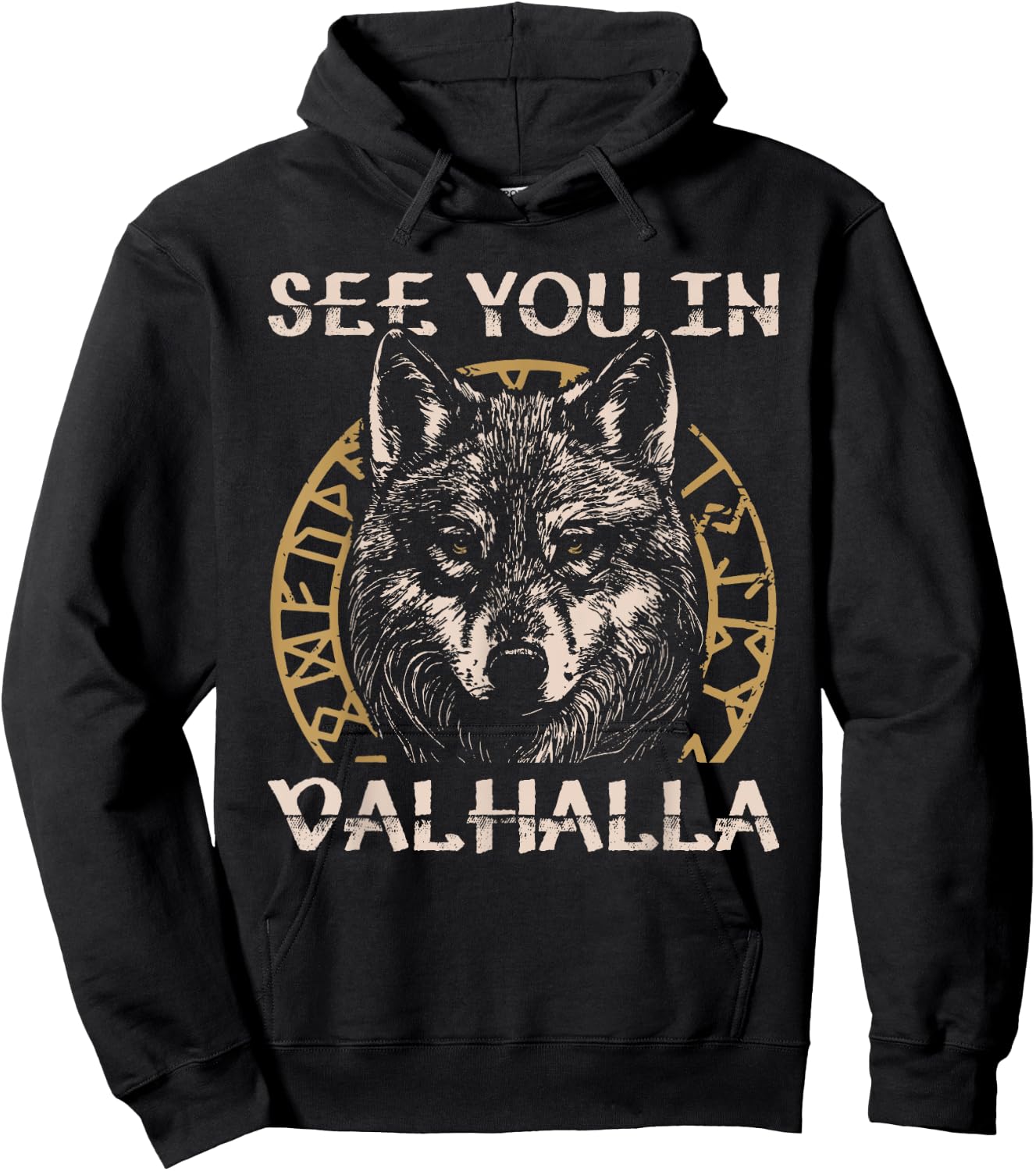 See You in Valhalla Viking Warrior Hoodie - Hoodie | Black