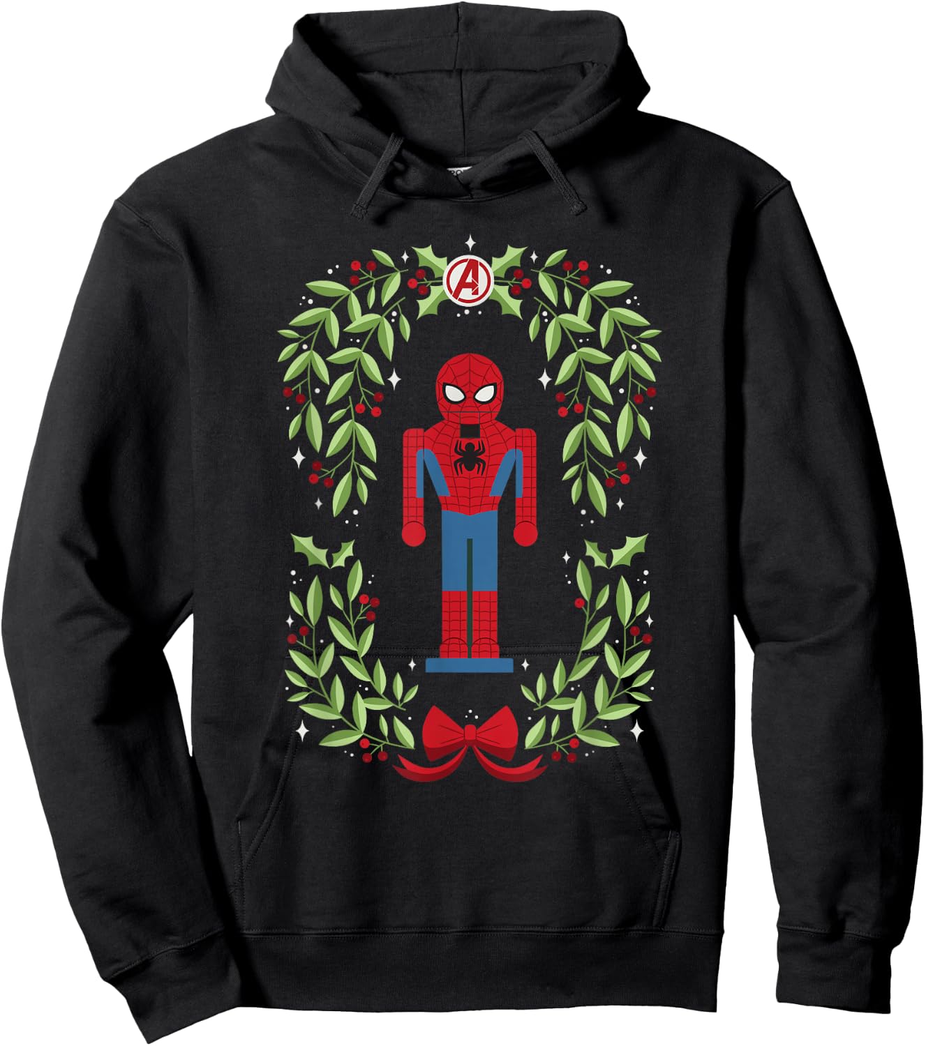 Marvel Holiday Christmas Avengers Spider-Man Nutcracker Hoodie - Hoodie | Black