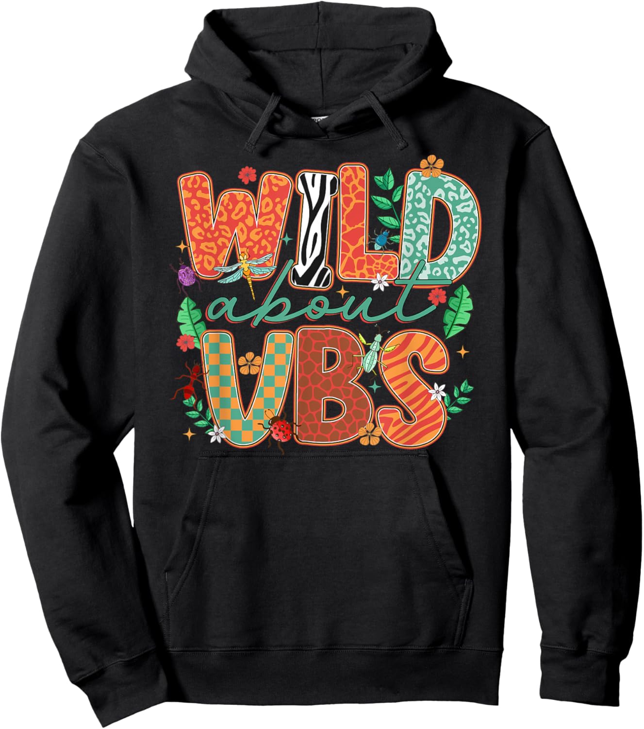 Wild About VBS Vacation Bible School Funny VBS 2025 Hoodie - Hoodie | Black