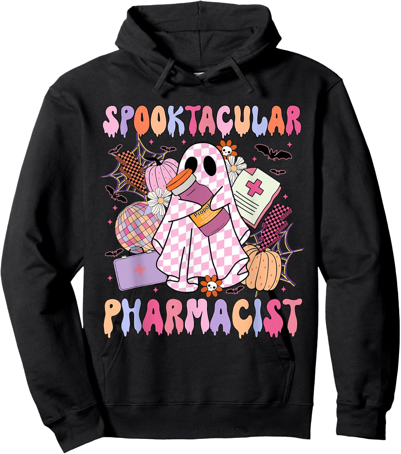 Spooktacular Pharmacist Spooky Halloween Pharmacy Week Hoodie - Hoodie | Black