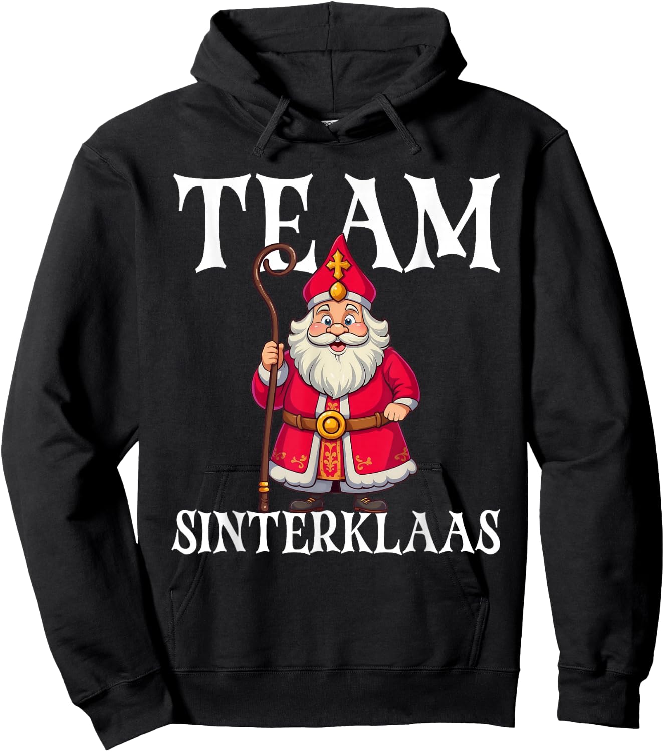 Team Sinterklaas Dutch Christmas Santa Sinterklaas Hoodie - Hoodie | Black