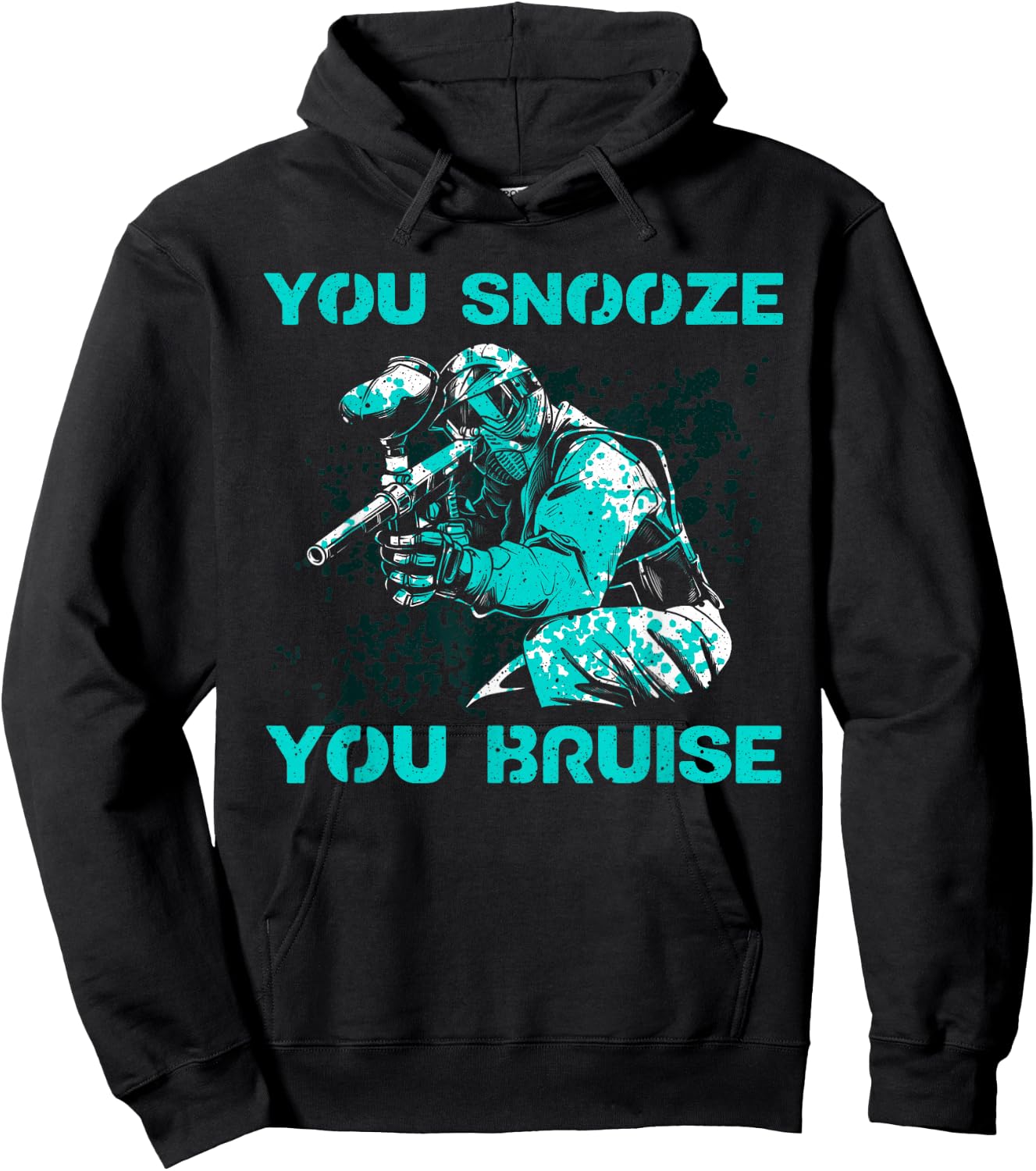 Funny Paintball Art Women Kids Paintball Player Hoodie - Hoodie | Black