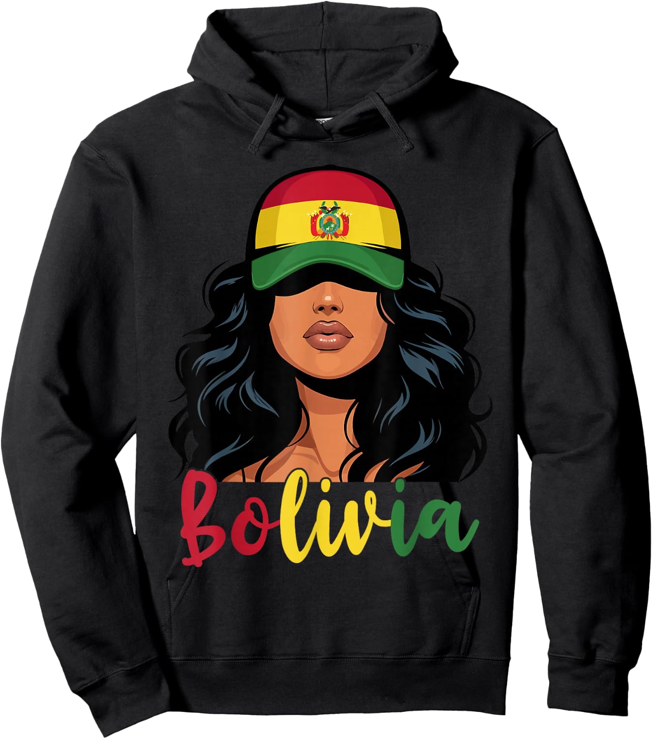 Bolivian Girl Bolivia Flag Proud Boliviana Women Hoodie - Hoodie | Black
