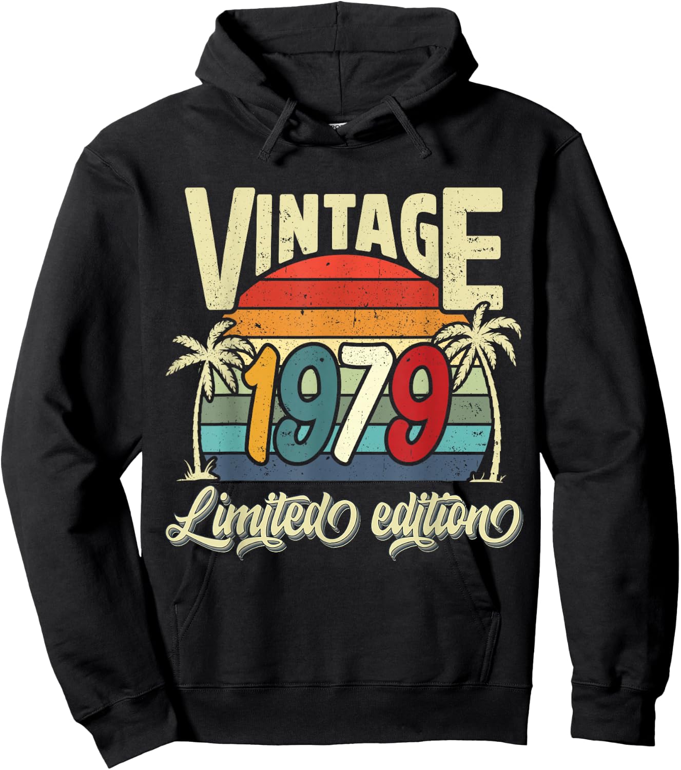 Vintage 1979 46th Birthday Limited Edition 46 Years Old Bday Hoodie - Hoodie | Black