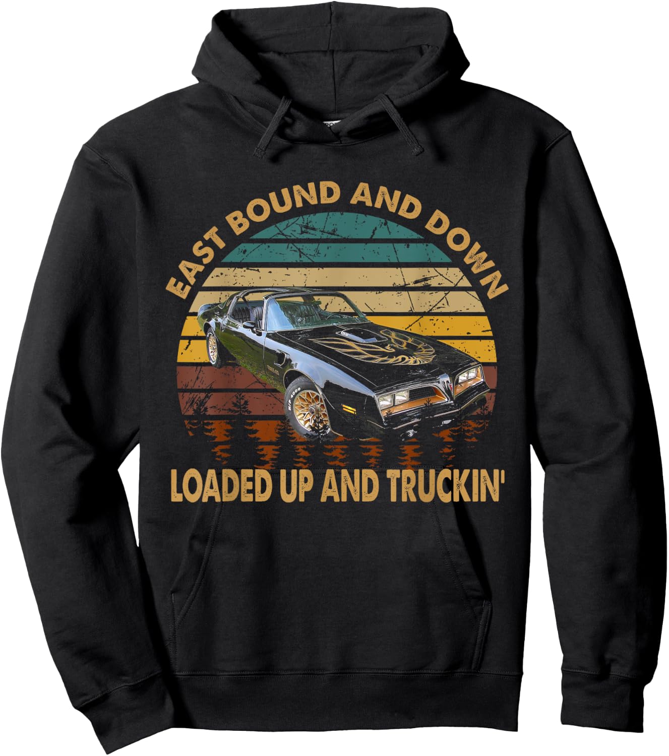 East Bound & Down, Loaded Up & Truckin' Vintage Bandit 1977 Hoodie - Hoodie | Black