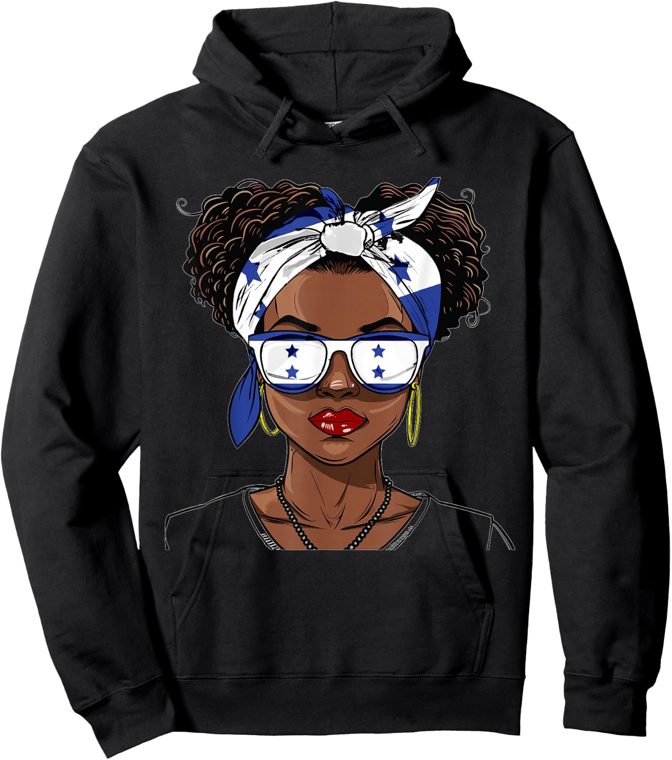 Honduras Flag Outfit for Woman Uniform Souvenirs Honduran Hoodie - Hoodie | Black