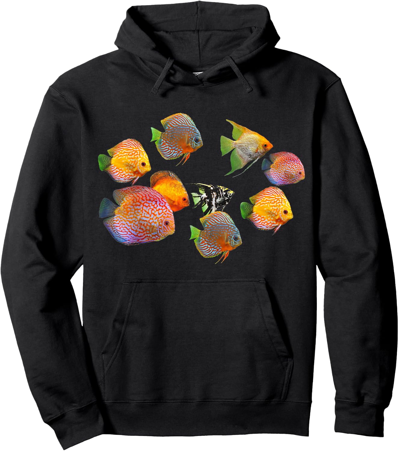Discus Fish Underwater Sea Funny Ocean Fishes Shirt Hoodie - Hoodie | Black