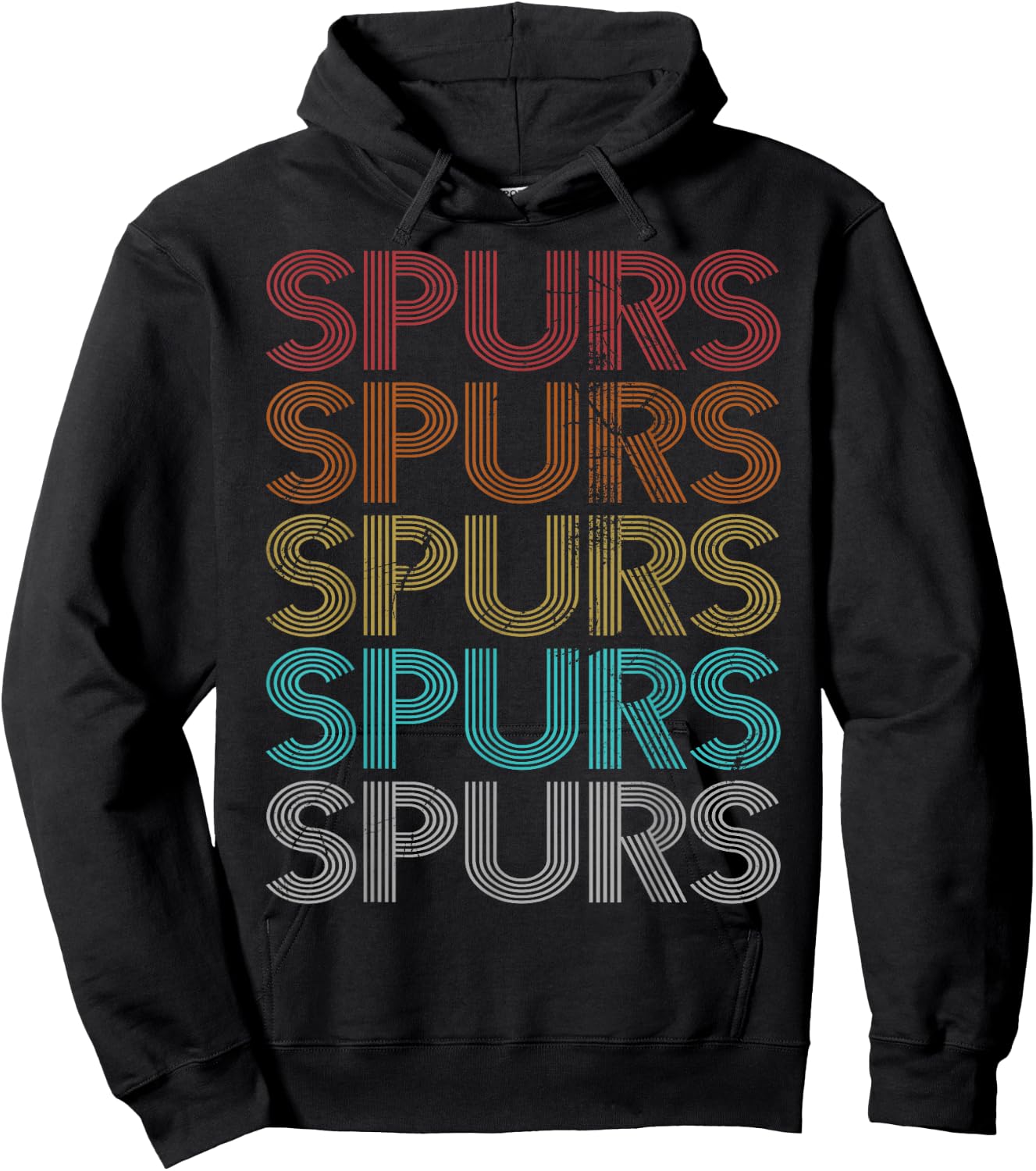 Retro Vintage Spurs Hoodie - Hoodie | Black
