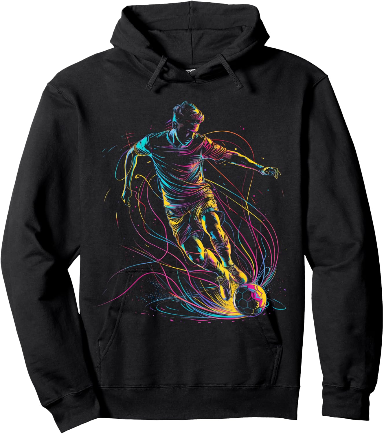 Soccer Player Sports Hoodie - Hoodie | Black