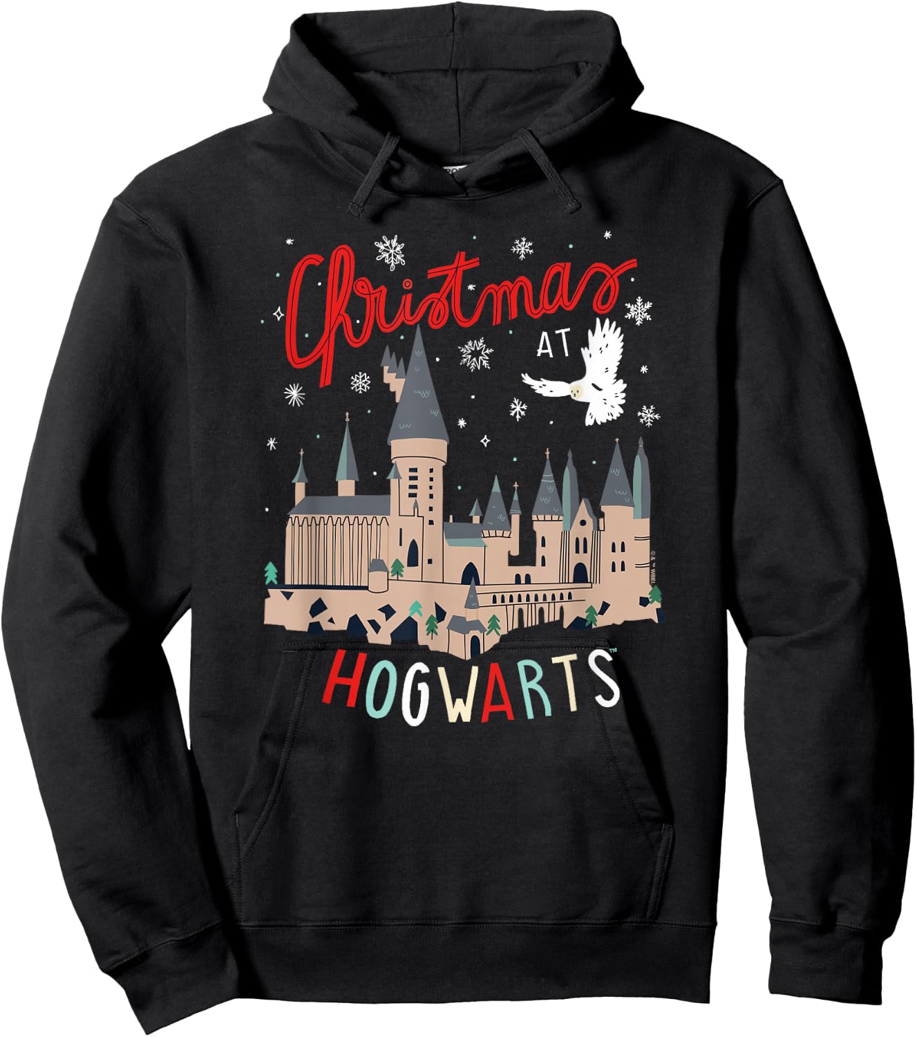Harry Potter -Adults Kids Christmas Hogwarts , Black, Small Hoodie - Hoodie | Black