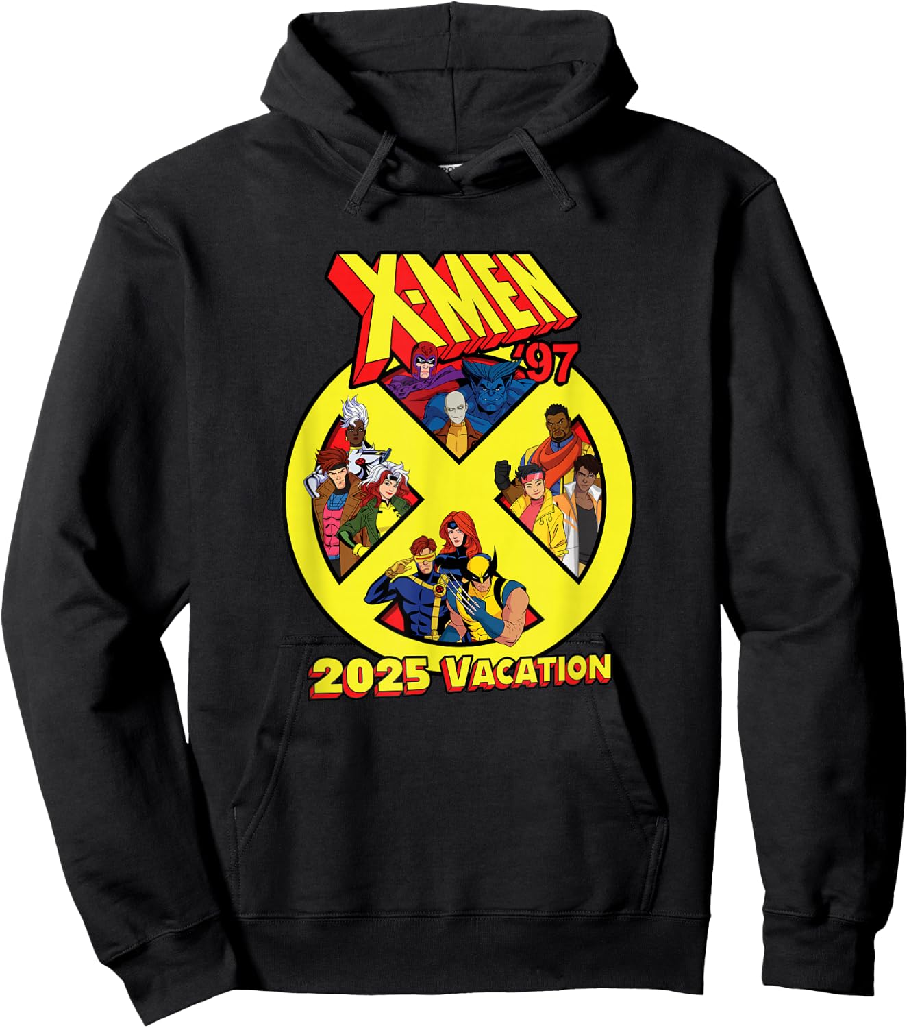 Marvel X-Men ’97 Matching Group Trip 2025 Vacation Hoodie - Hoodie | Black