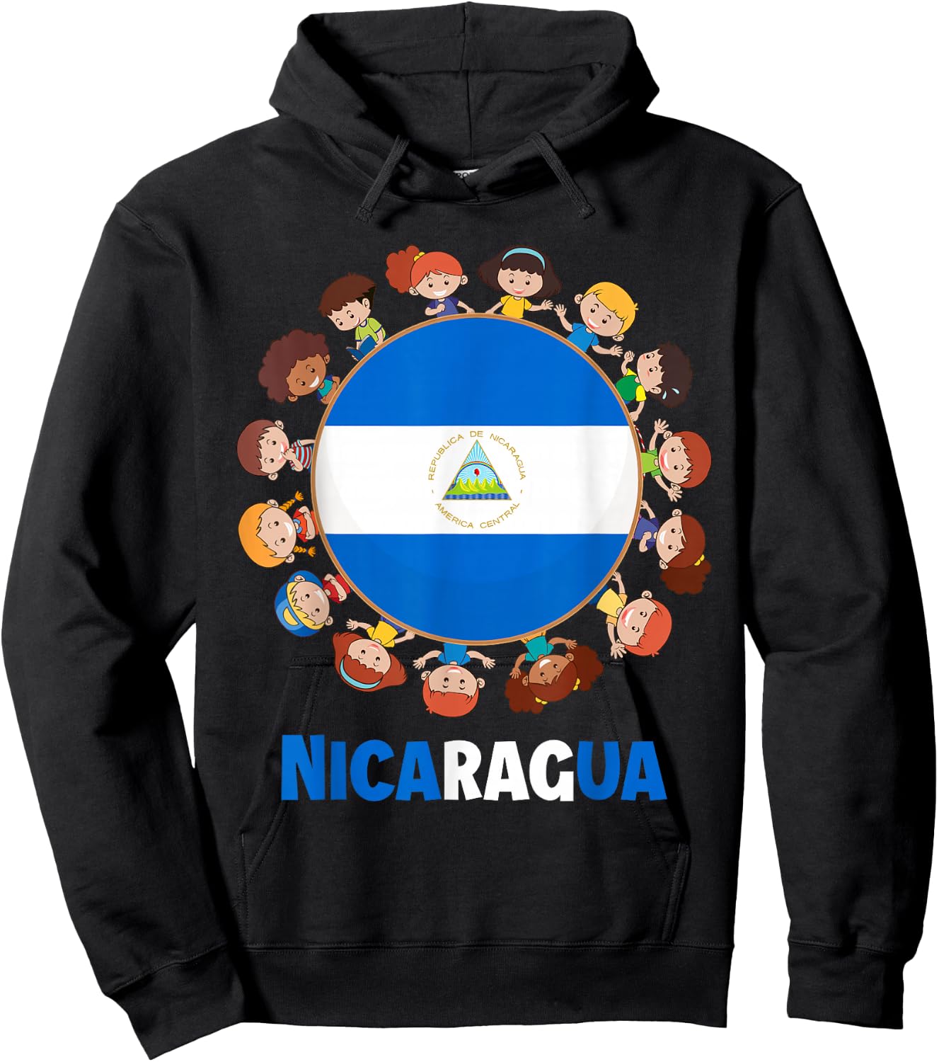 Nicaraguan Flag Hispanic Heritage Month Nicaragua Kids Hoodie - Hoodie | Black