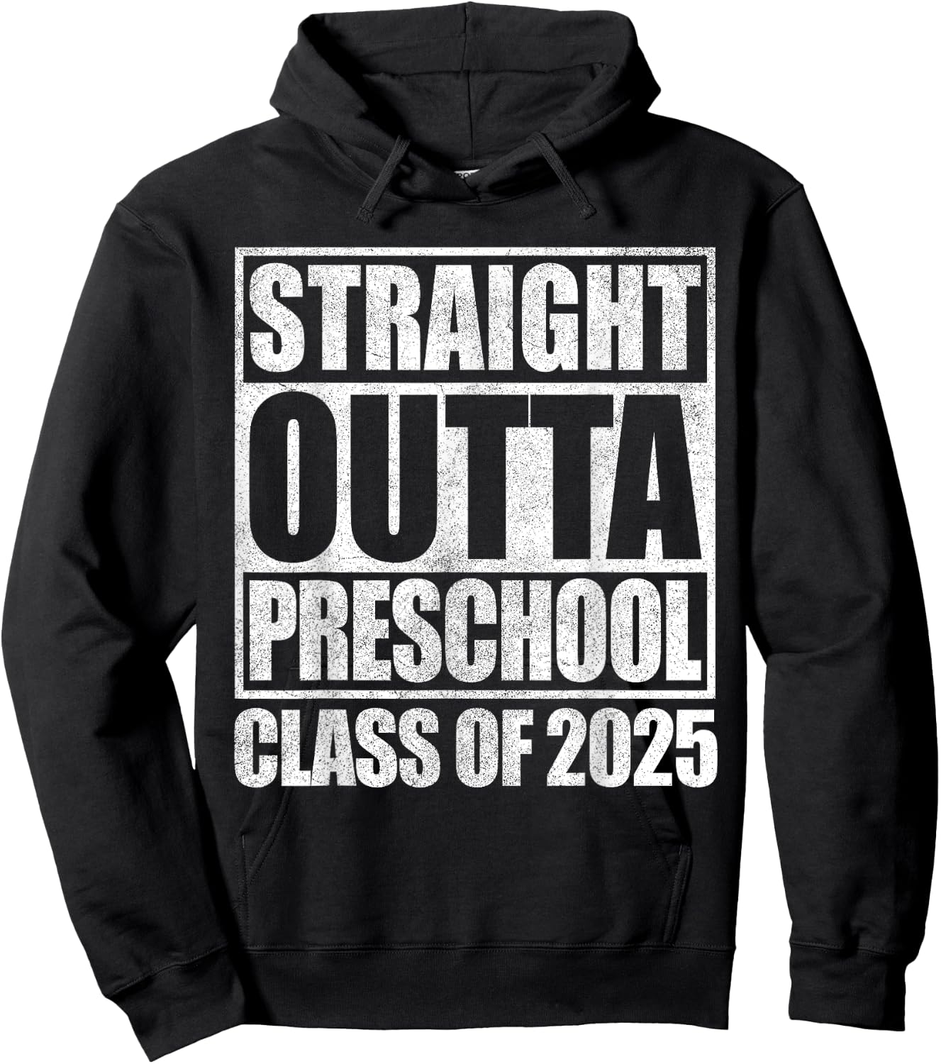 Preschool Graduation Shirt For Boys Straight Outta Preschool Hoodie - Hoodie | Black