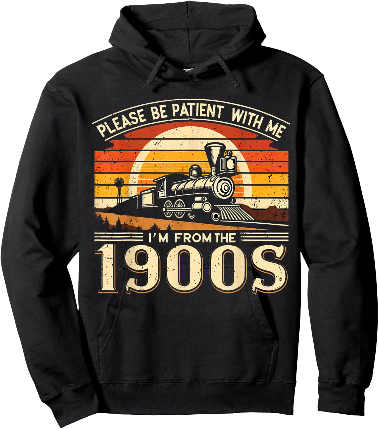 Please Be Patient With Me I'm From The 1900's,vintage design Hoodie - Hoodie | Black