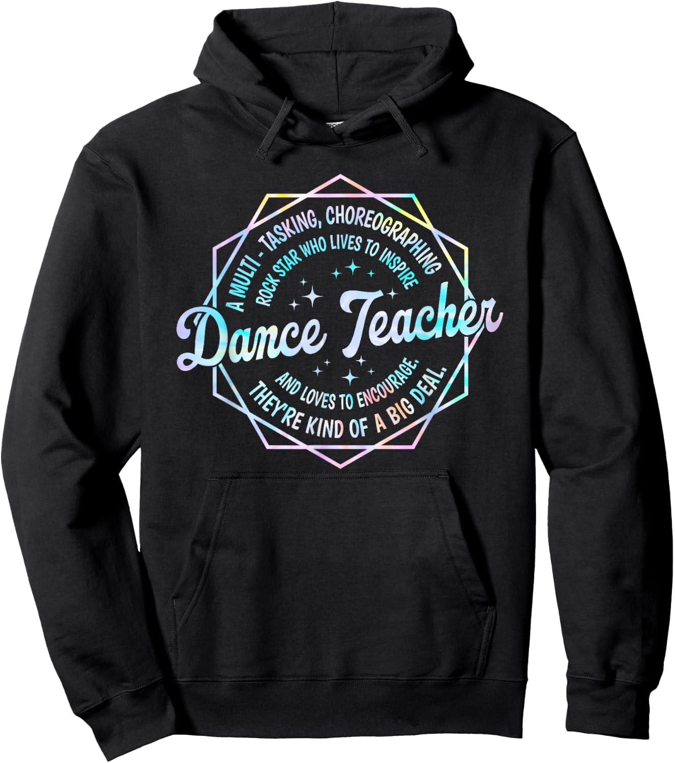 Dance Teacher Back to School Dancer Dance Instructor Tie Dye Hoodie - Hoodie | Black