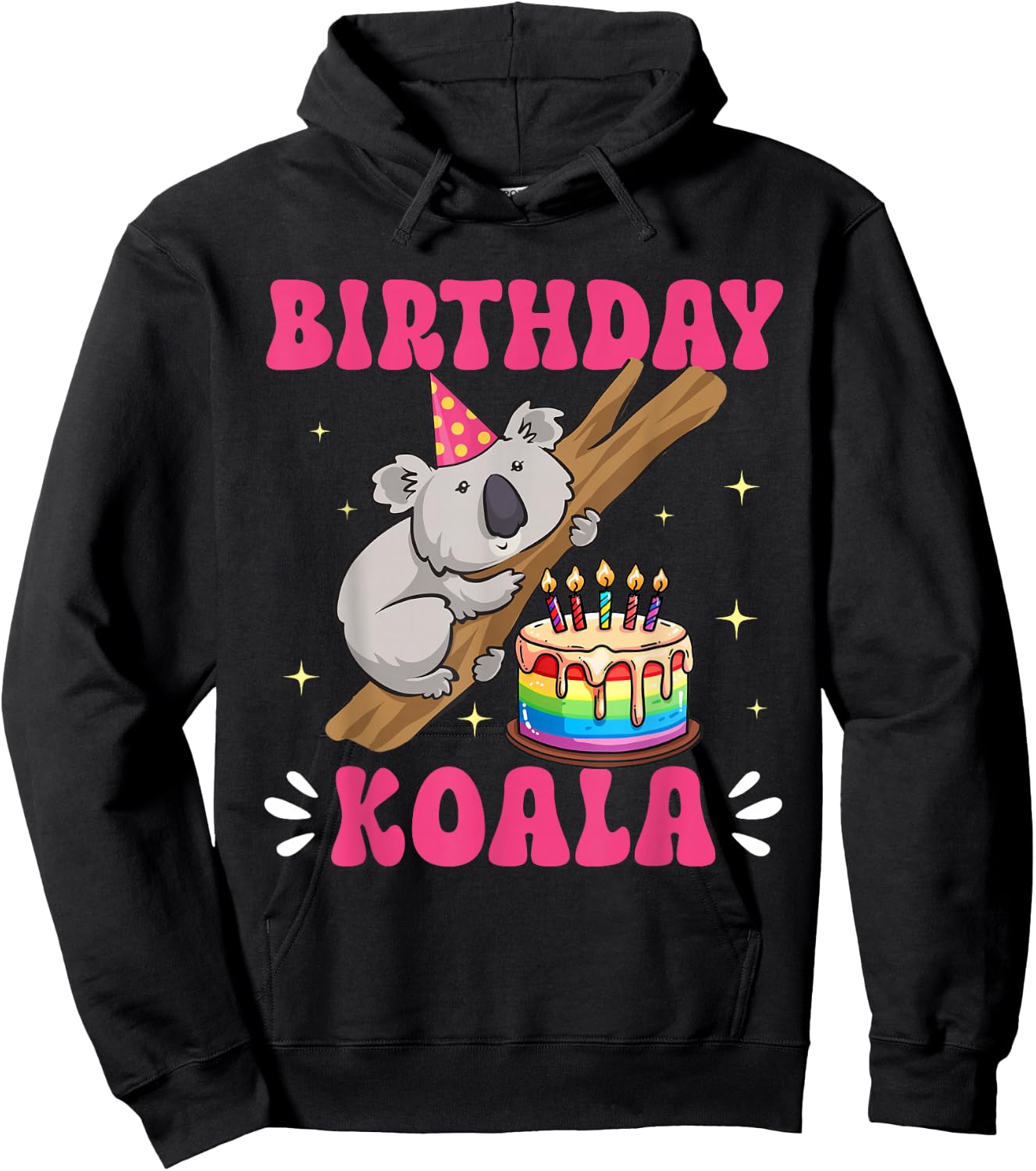 Koala Bear Birthday Koala Girl Hoodie - Hoodie | Black