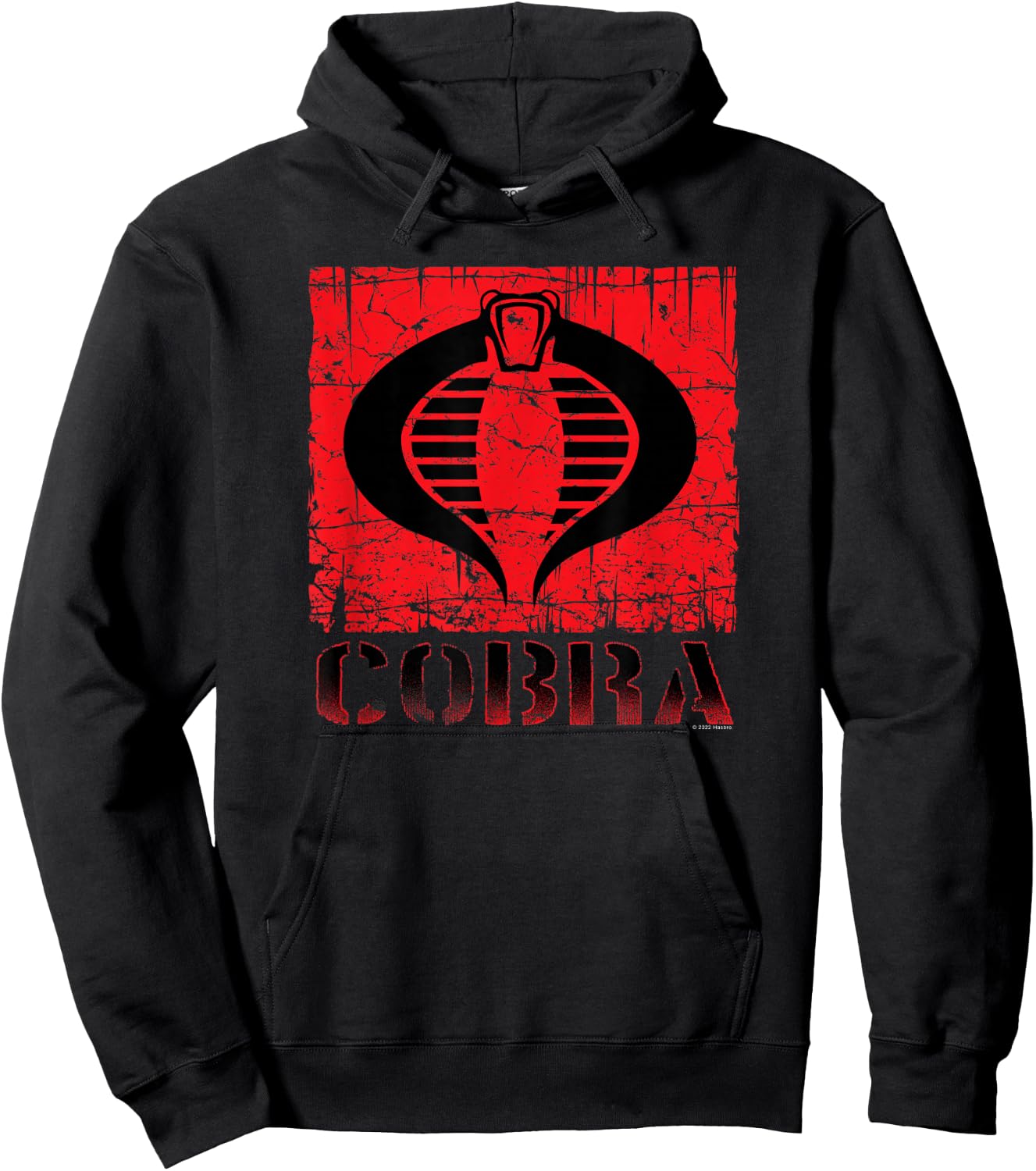 G.I. Joe A Real American Hero Cobra Command Distressed Logo Hoodie - Hoodie | Black
