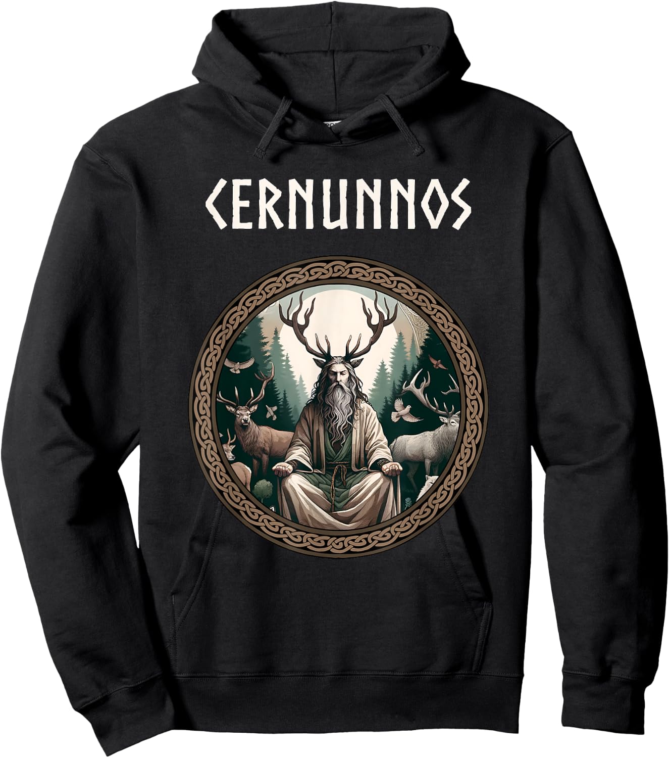 Cernunnos Celtic God of the Wilds Celtic Mythology Hoodie - Hoodie | Black