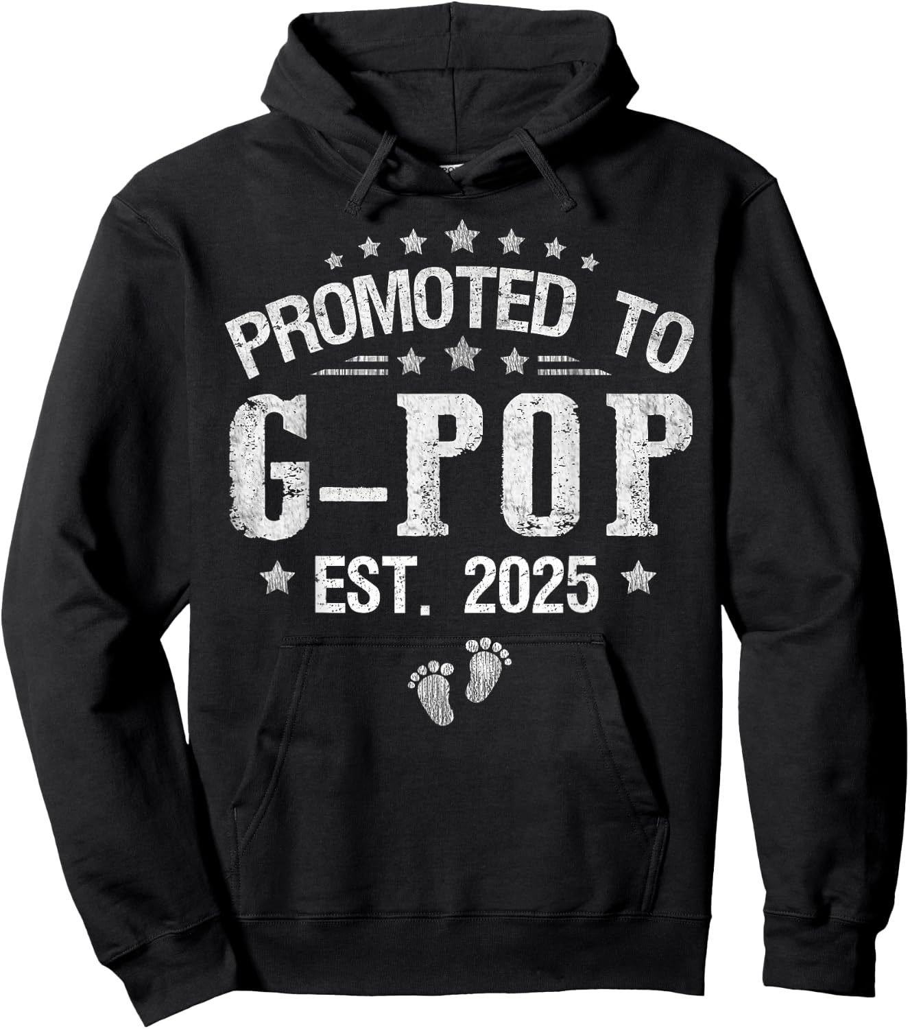 Promoted To G-Pop est.2025 Father's Day First time G-Pop Hoodie - Hoodie | Black