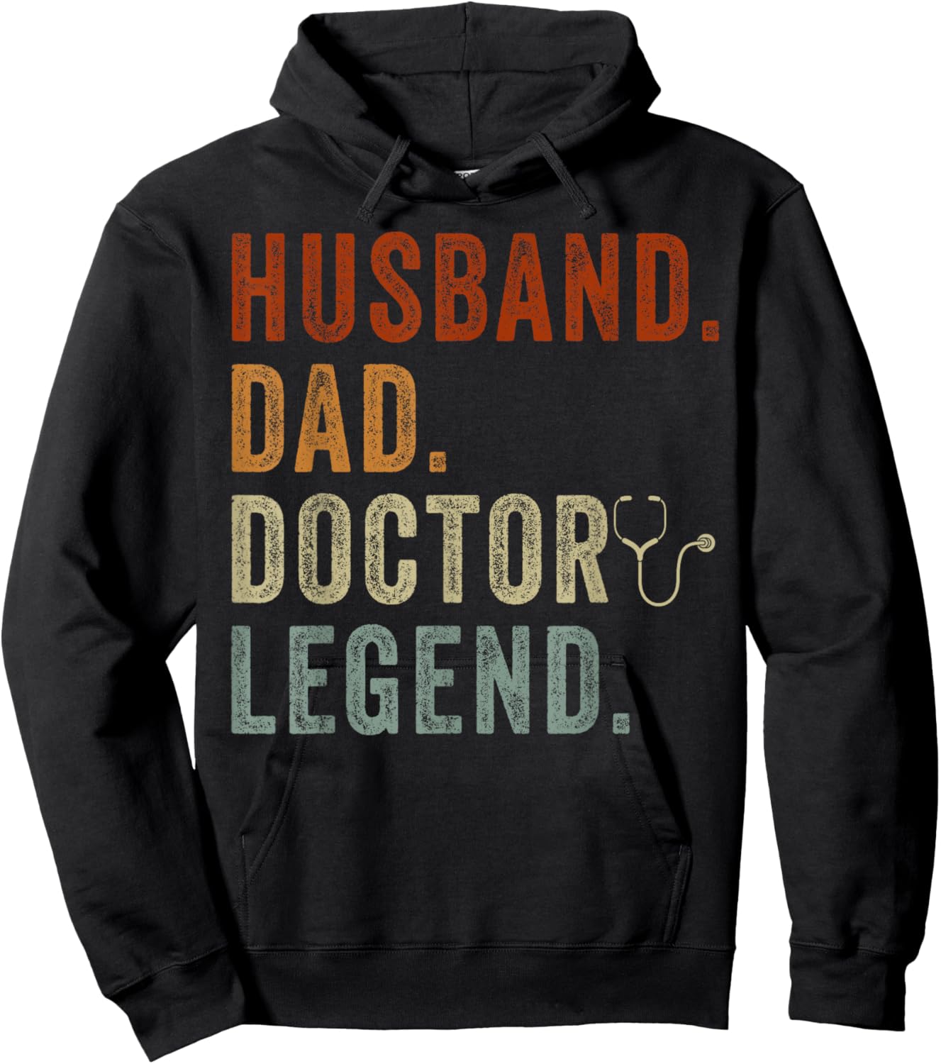 Husband Dad Doctor Medical School Students Hoodie - Hoodie | Black