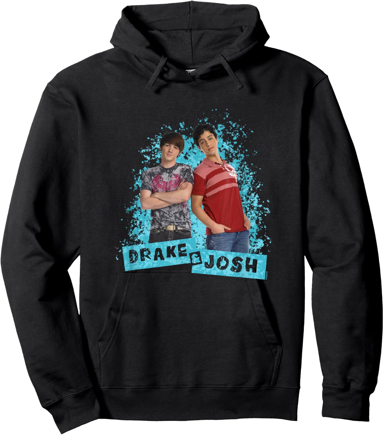 Drake and Josh Paint Splat Background Stepbrothers Shot Hoodie - Hoodie | Black