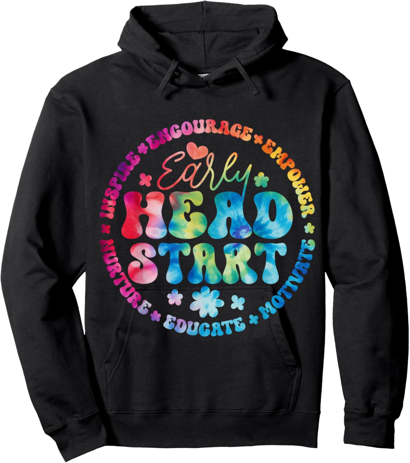 Early Head Start Squad Homeschool Teacher Headstart Women Girls Kids Hoodie - Hoodie | Black
