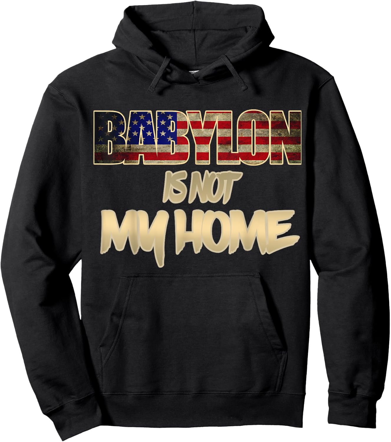 Hebrew Israelite Tribe Judah Babylon is Not my Home Torah Hoodie - Hoodie | Black