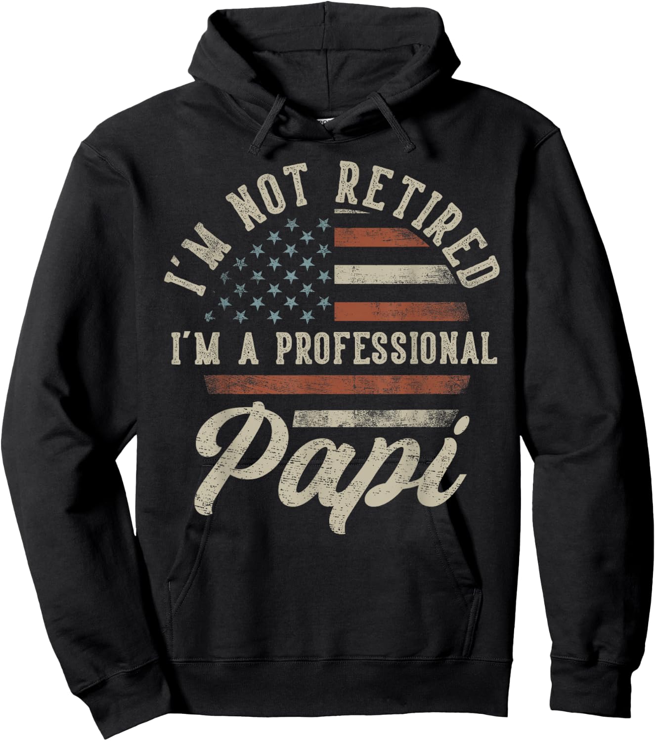 I'm Not Retired I'm A Professional Papi Funny Retirement Hoodie - Hoodie | Black